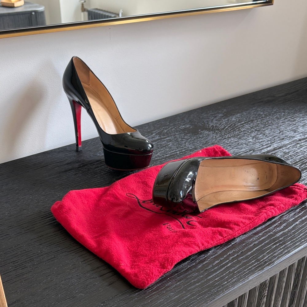 Black Patent Leather Louboutin Pumps